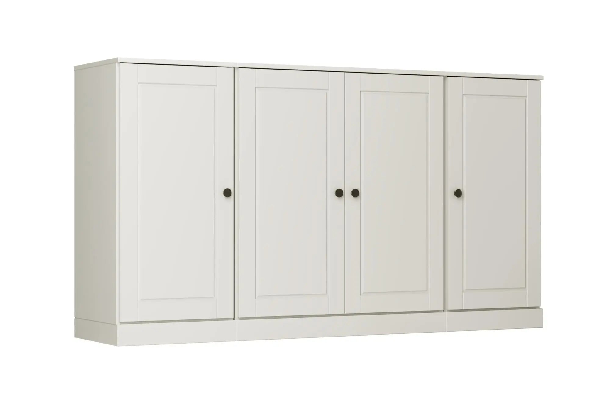 64" Off White Solid Wood Sideboard With Two Doors Homeroots Kitchen & Dining
