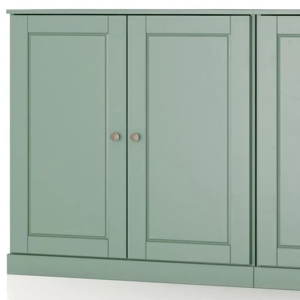 64" Sage Solid Wood Sideboard With Two Doors Homeroots Kitchen & Dining