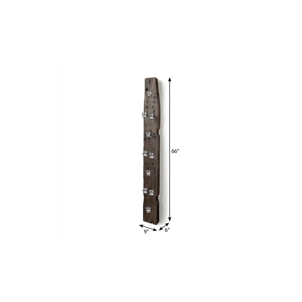 66" Brown Metal Hurricane Candle Holder Homeroots Home Decor