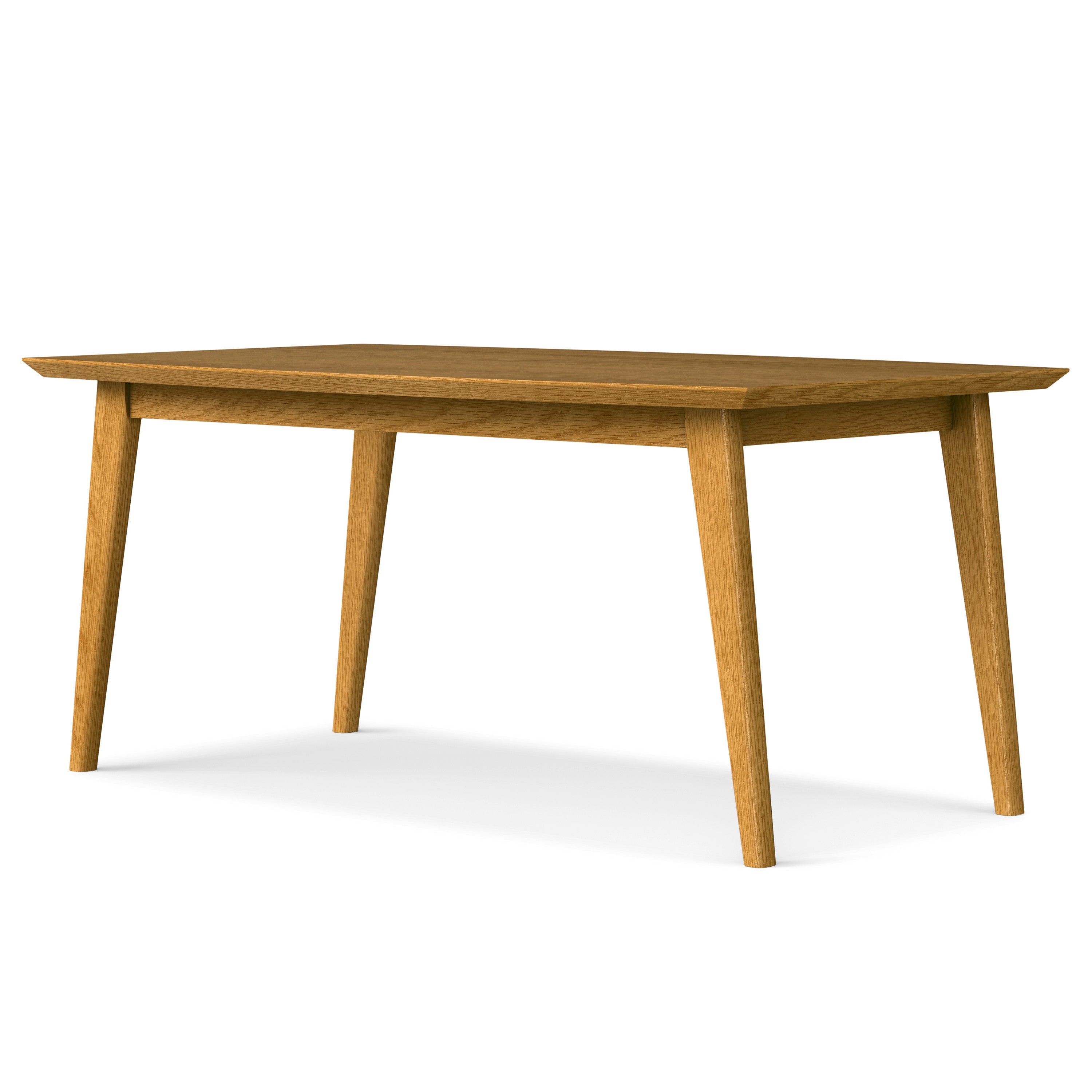 66" Oak Wood Dining Table Homeroots Kitchen & Dining