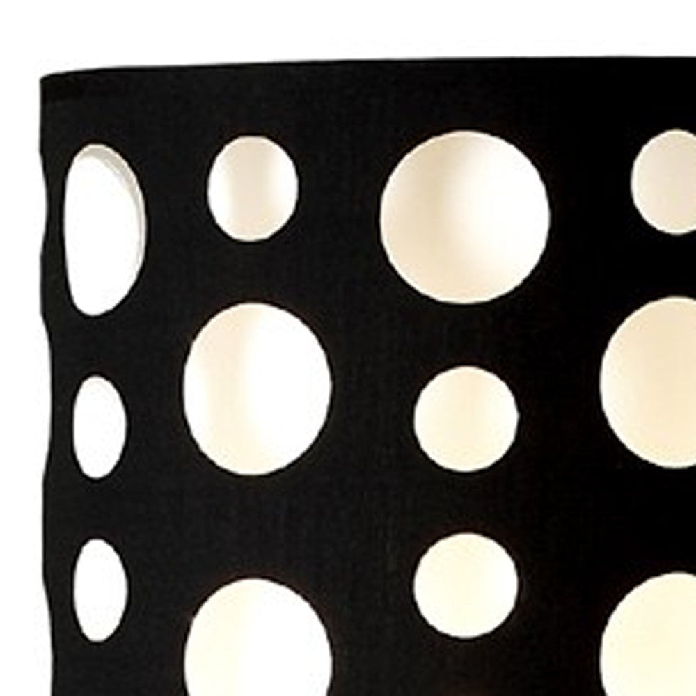 66" Steel Novelty Floor Lamp With Black And White Drum Shade - GreatEagleInc