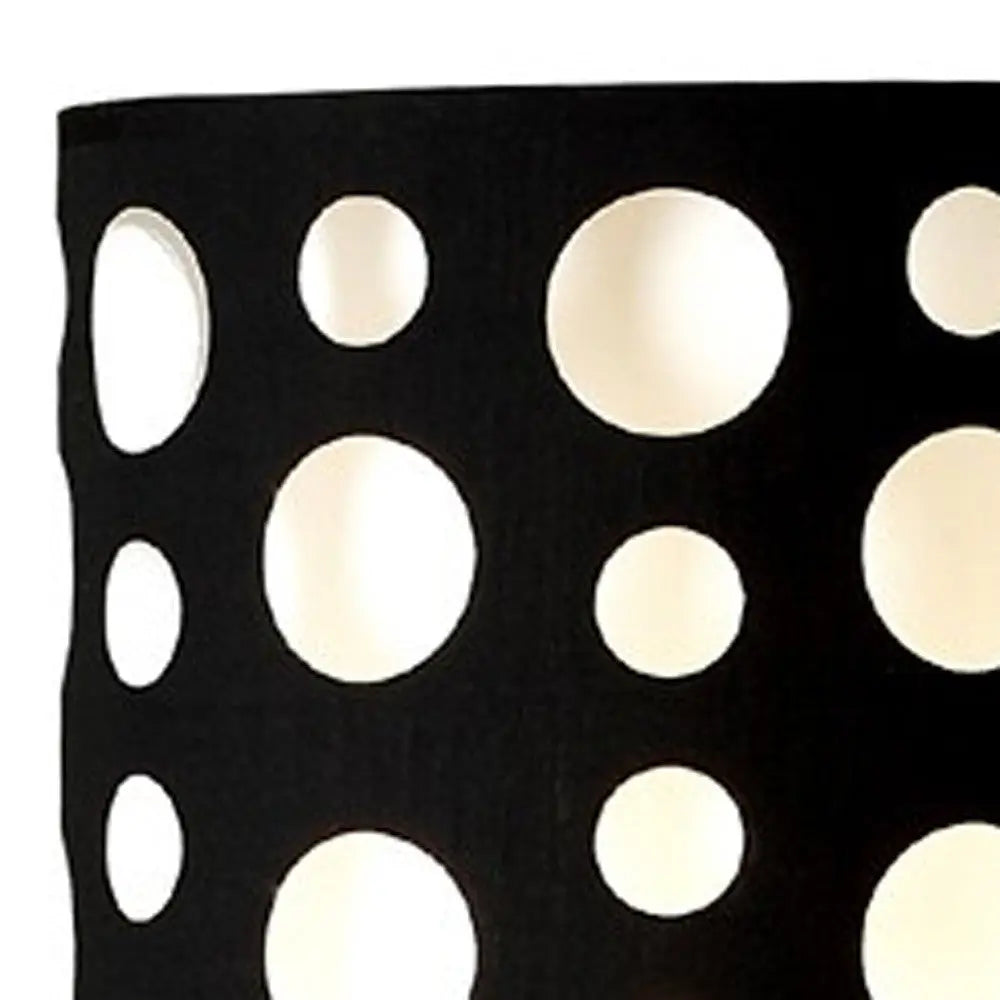 66" Steel Novelty Floor Lamp With Black And White Drum Shade - GreatEagleInc