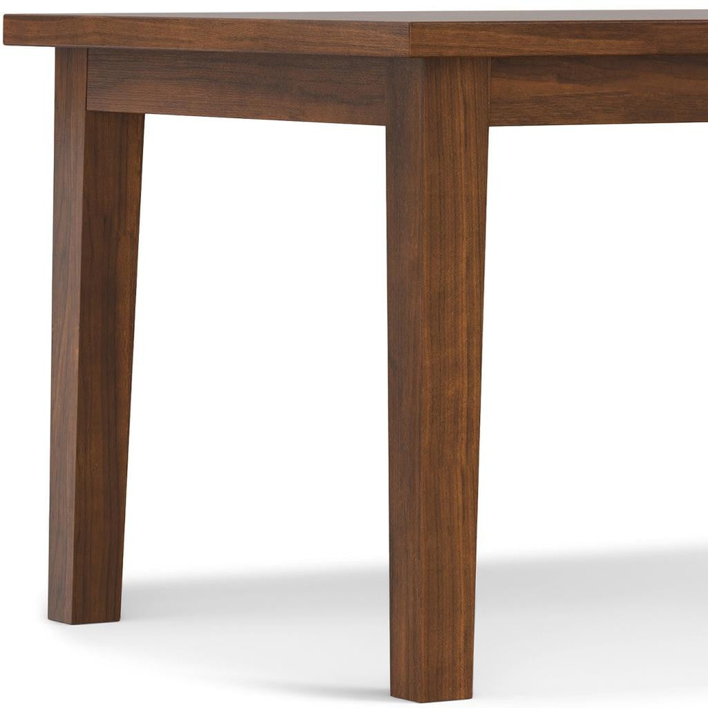 66" Walnut Wood Dining Table Homeroots Kitchen & Dining