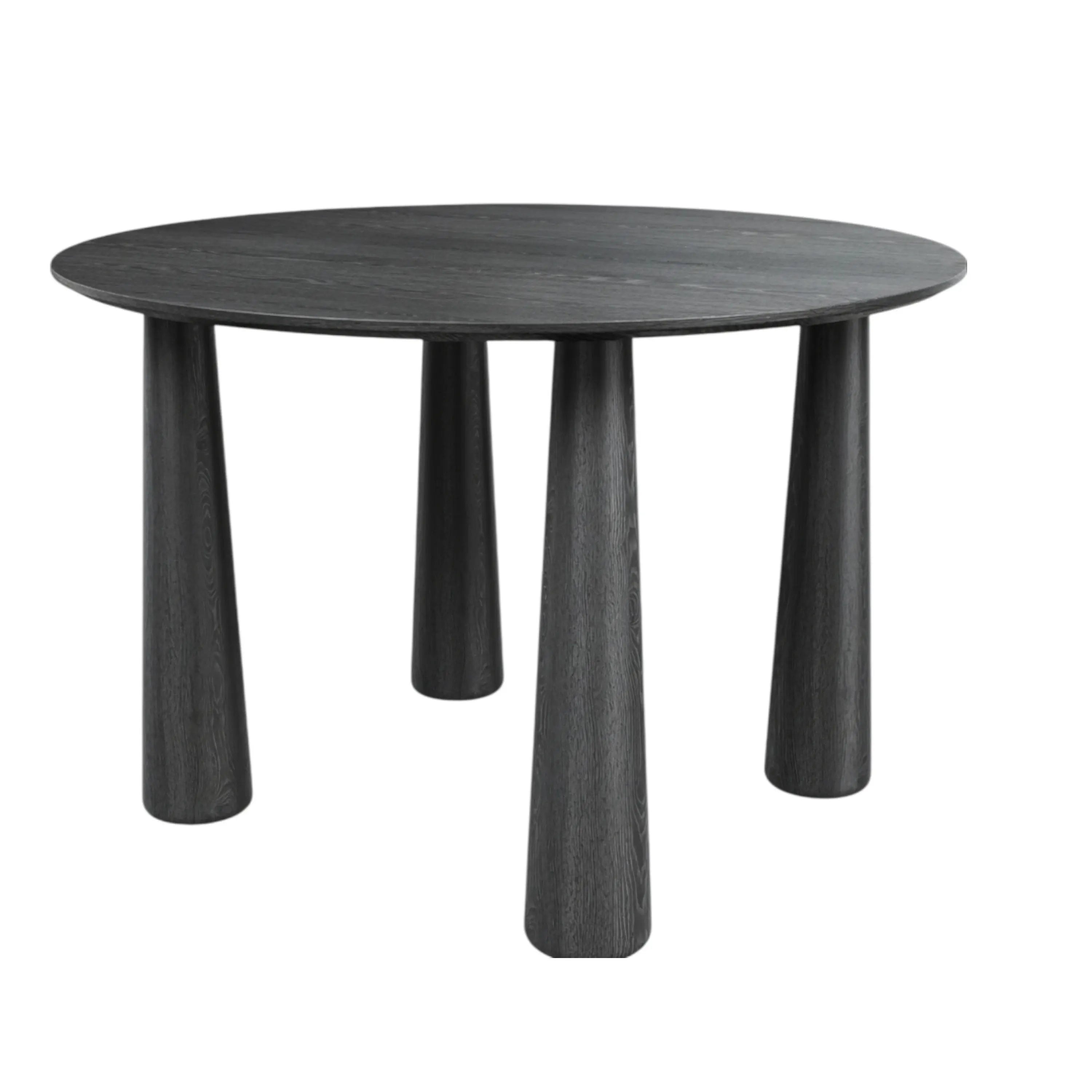 67" Black Solid Wood Oval Dining Table Homeroots Kitchen & Dining