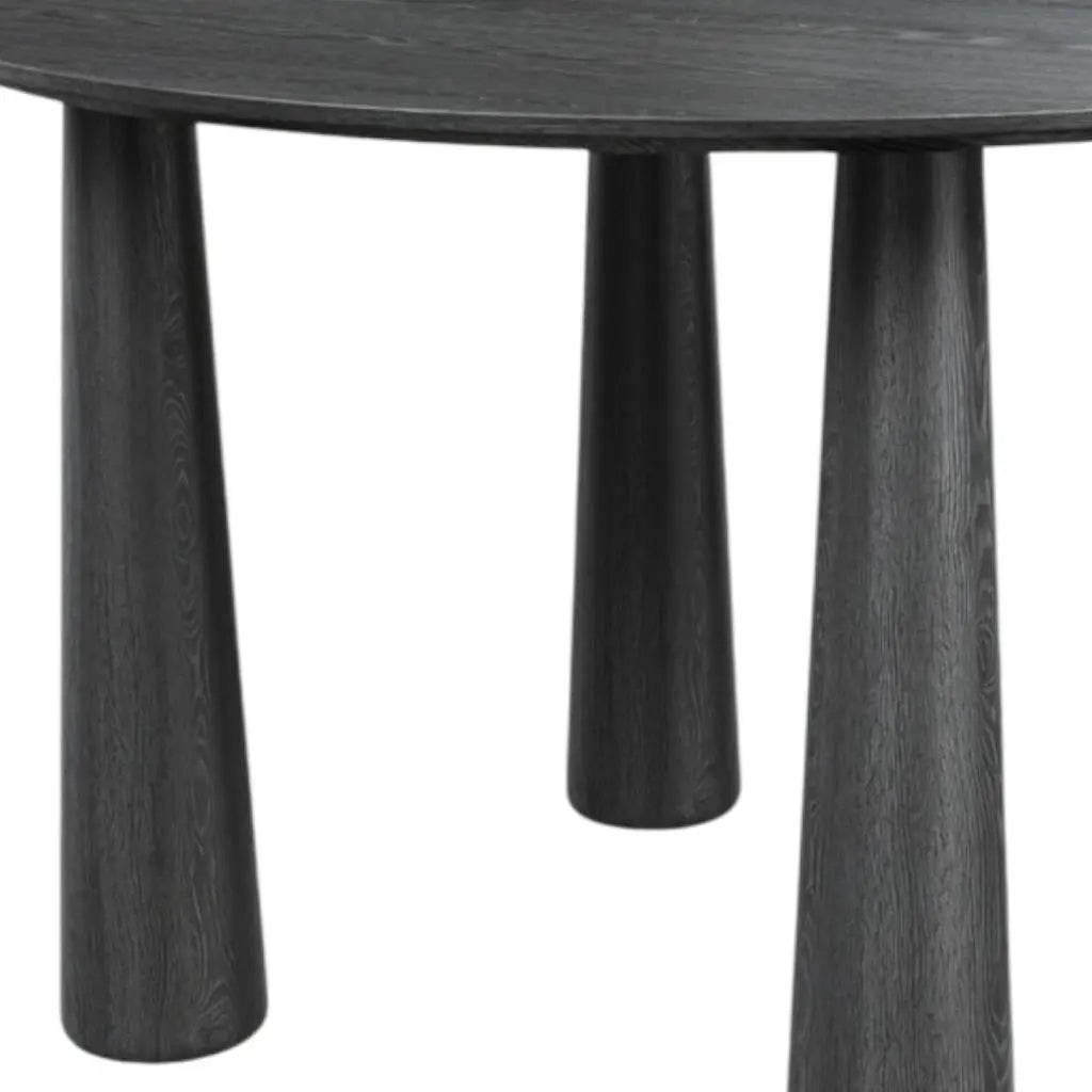 67" Black Solid Wood Oval Dining Table Homeroots Kitchen & Dining