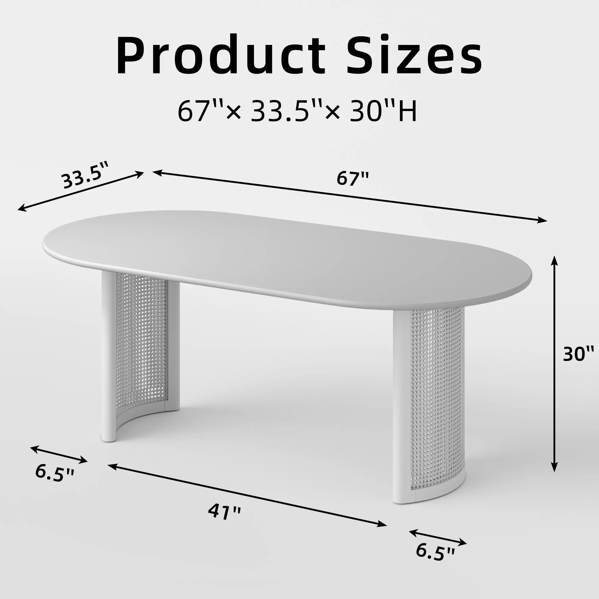 67" Black Wood Double Pedestal Base Oval Dining Table Homeroots Kitchen & Dining