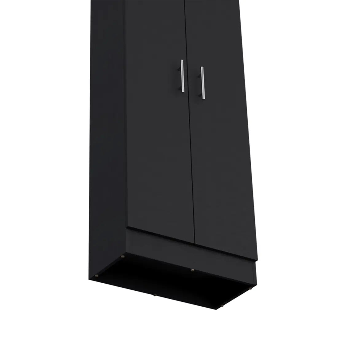 67" Black Wood Pantry Or Storage Closet - GreatEagleInc