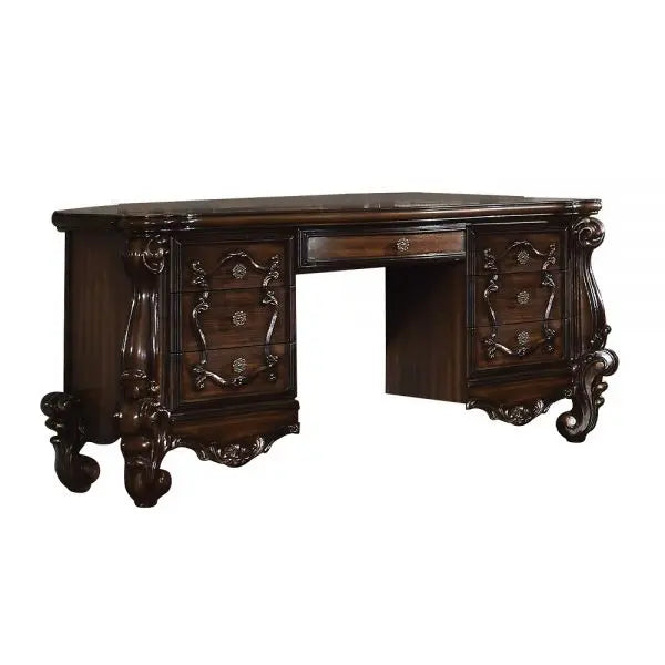 67" Brown Vanity Table With Seven Drawers Homeroots Living Room