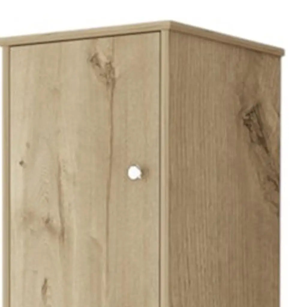 68" Light Brown Wood Accent Cabinet With Two Doors Homeroots Kitchen & Dining