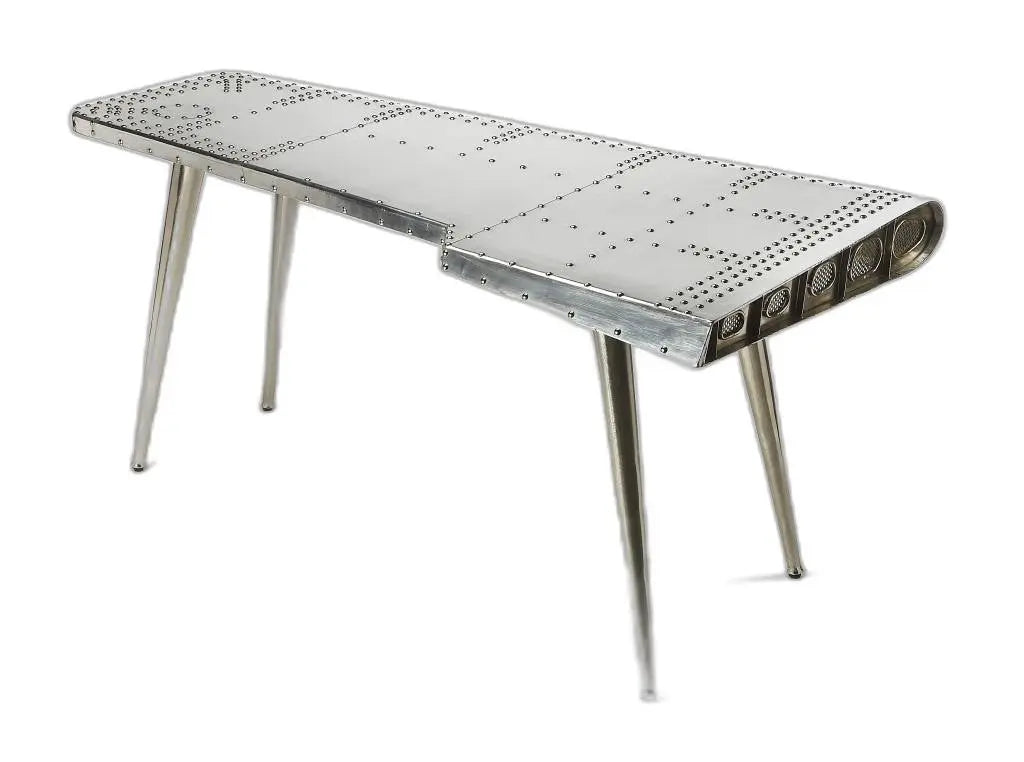 68" Silver Metal Writing Desk Homeroots Office