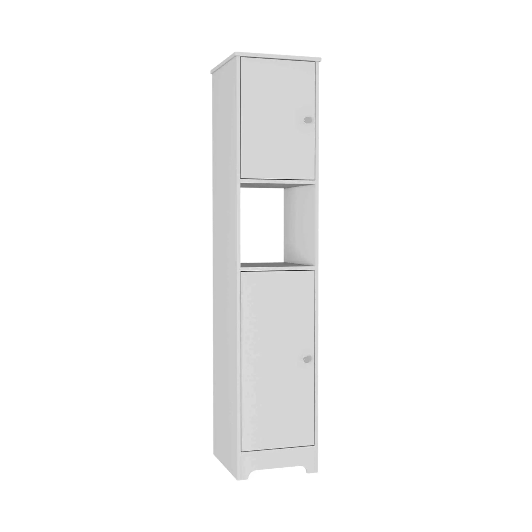 68" White Wood Accent Cabinet With Two Doors Homeroots Organization