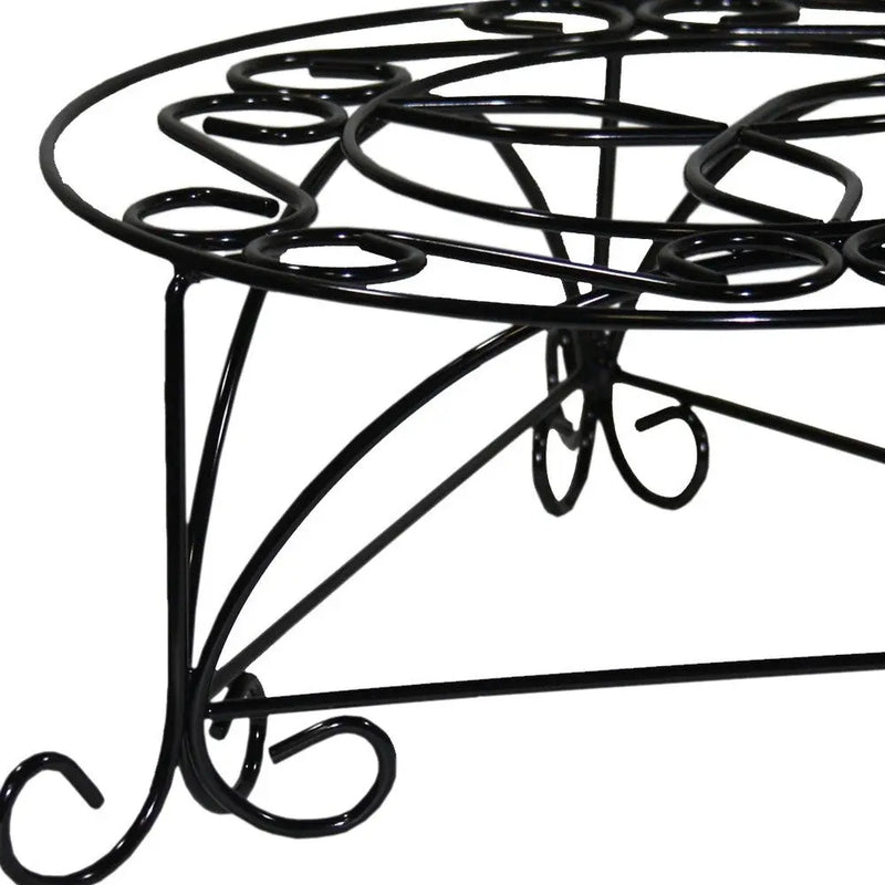6" Black And Gold Metal Garden Accents Accessories Homeroots Outdoor