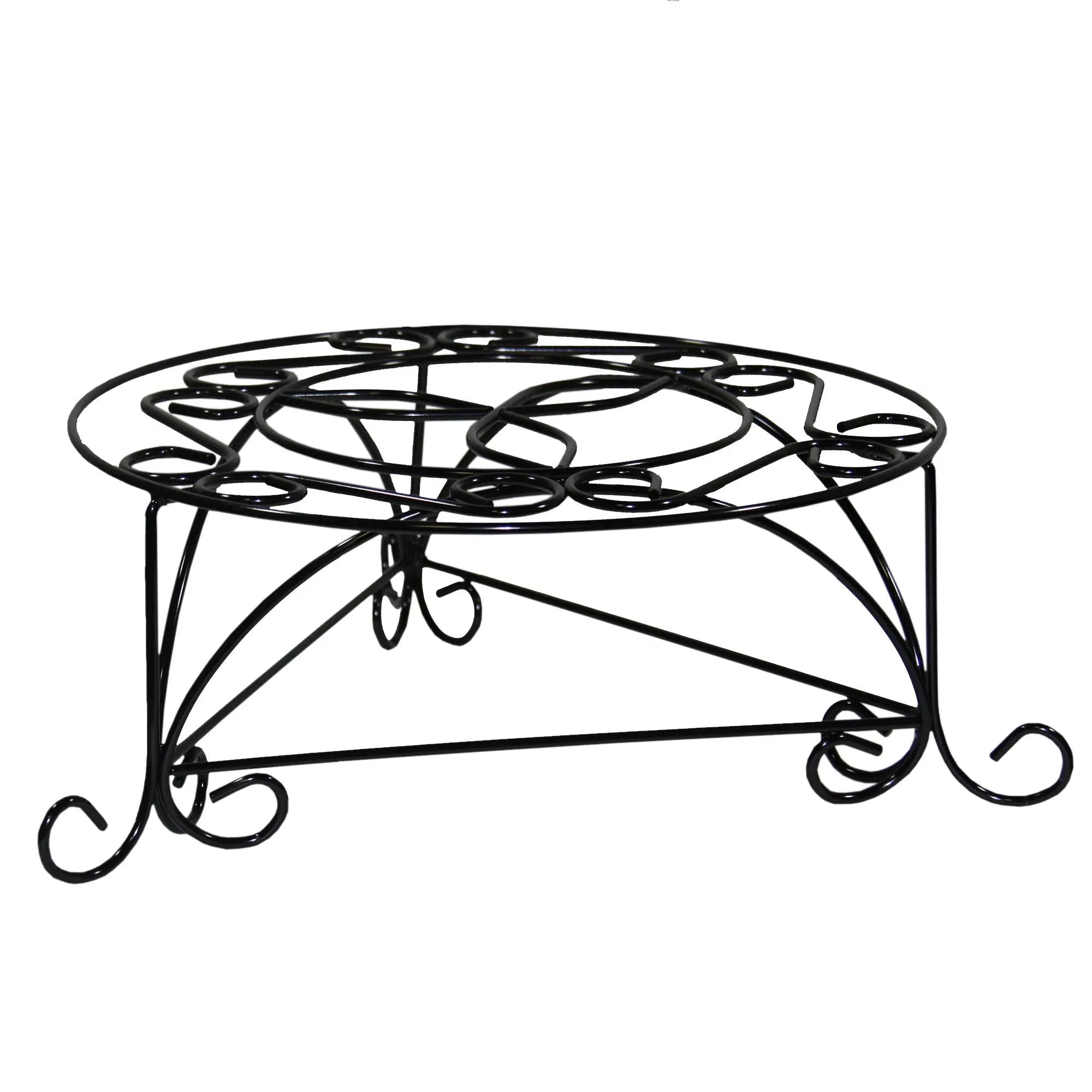 6" Black And Gold Metal Garden Accents Accessories Homeroots Outdoor