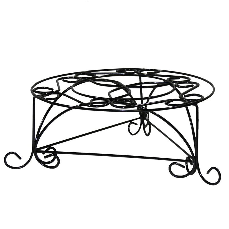 6" Black And Gold Metal Garden Accents Accessories Homeroots Outdoor