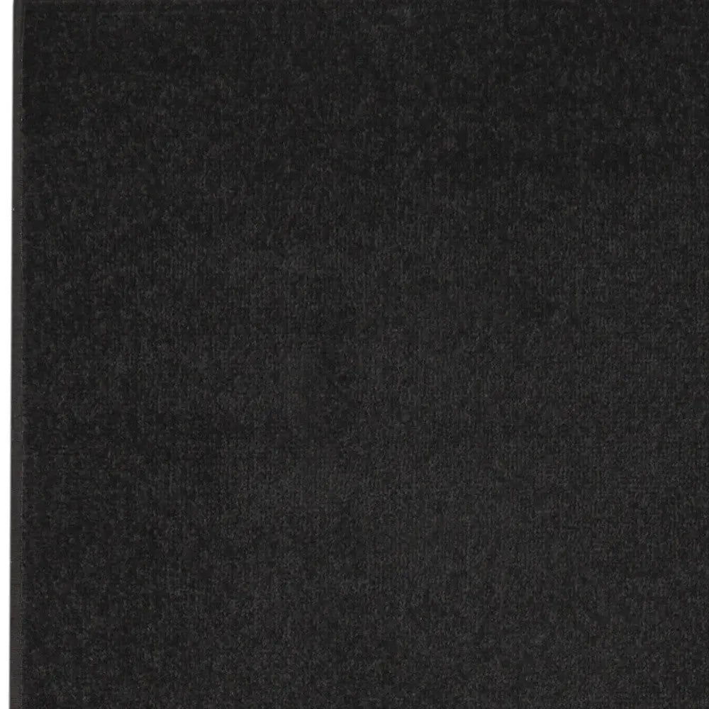 6' Black Indoor Outdoor Runner Rug - GreatEagleInc