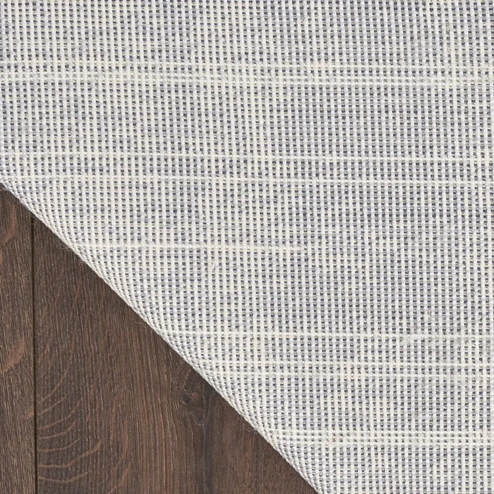6' Gray And Beige Abstract Indoor Outdoor Runner Rug Homeroots Outdoor