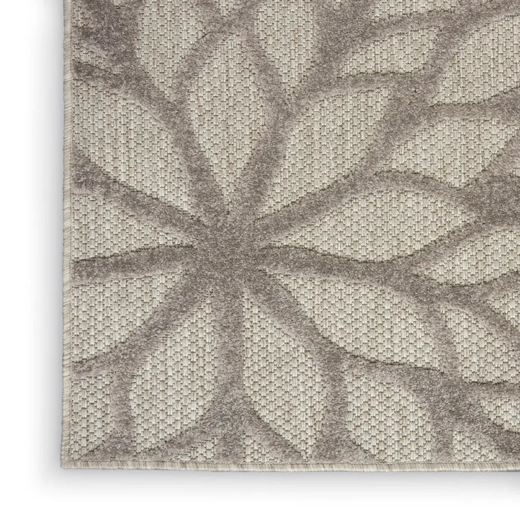 6' Gray Indoor Outdoor Area Rug Homeroots Outdoor