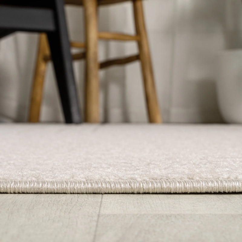 6' Ivory And Cream Square Striped Indoor Outdoor Area Rug Homeroots Outdoor