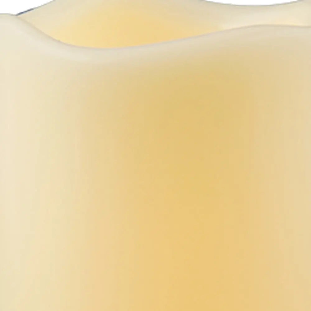 6" Ivory Flameless Indoor Outdoor Pillar Candle GreatEagleInc
