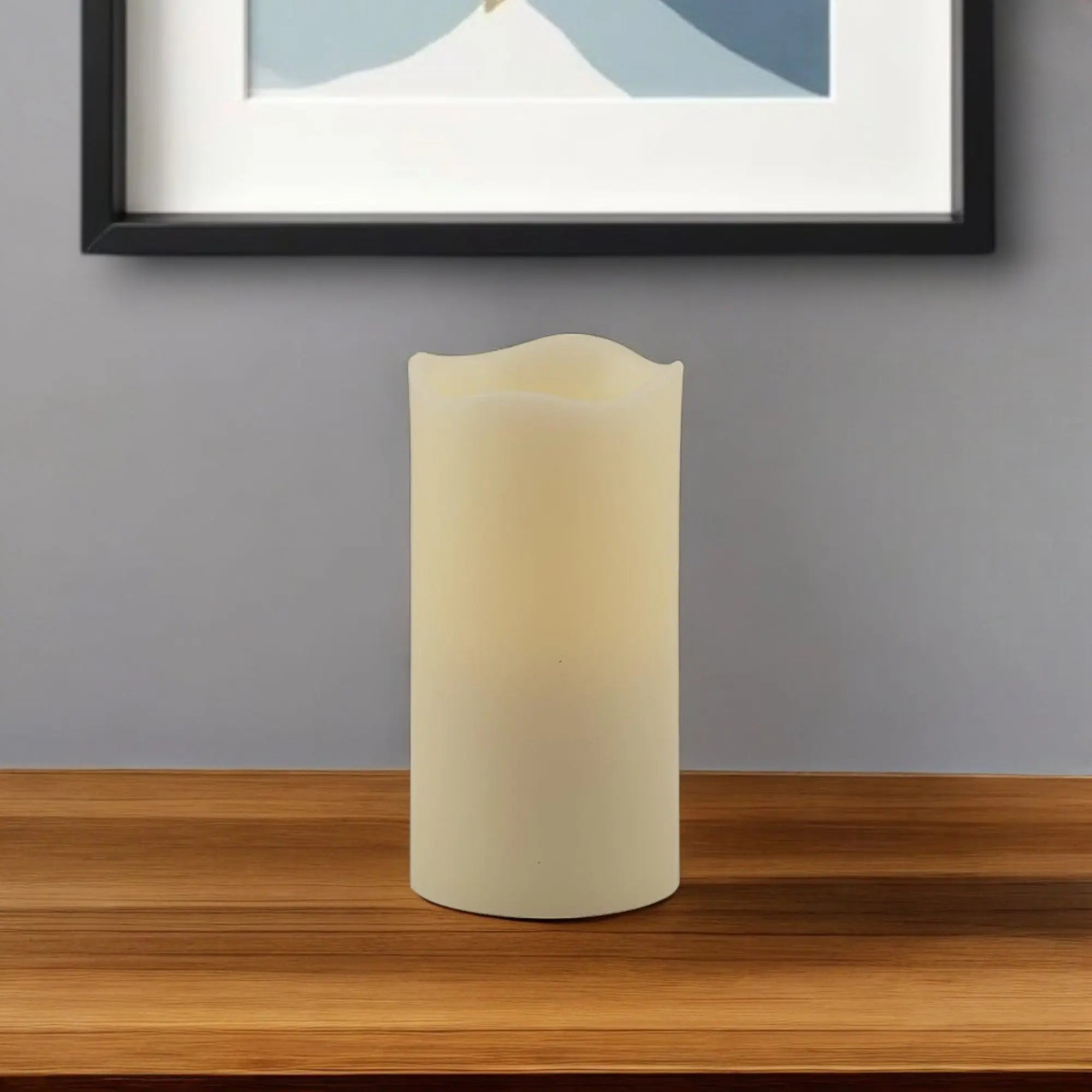 6" Ivory Flameless Pillar Candle GreatEagleInc