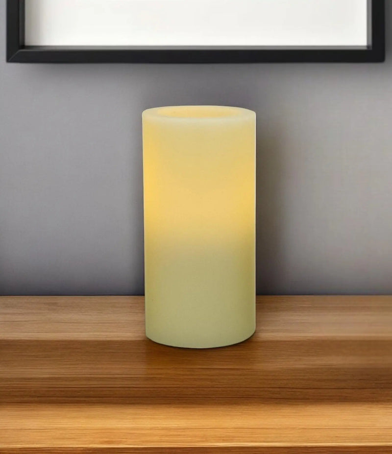 6" Ivory Flameless Pillar Candle GreatEagleInc