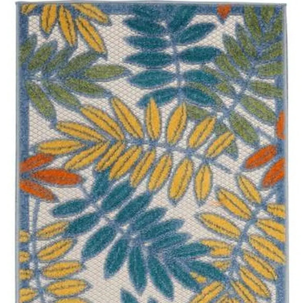 6' Ivory Indoor Outdoor Runner Rug Homeroots Outdoor