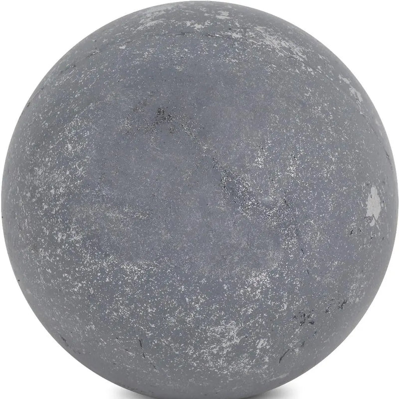 6" Silver Paper Mache Hand Painted Orb Decorative Orb GreatEagleInc