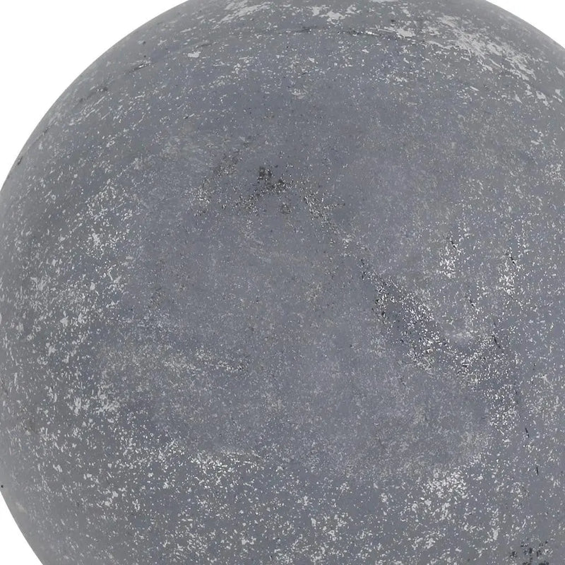 6" Silver Paper Mache Hand Painted Orb Decorative Orb GreatEagleInc