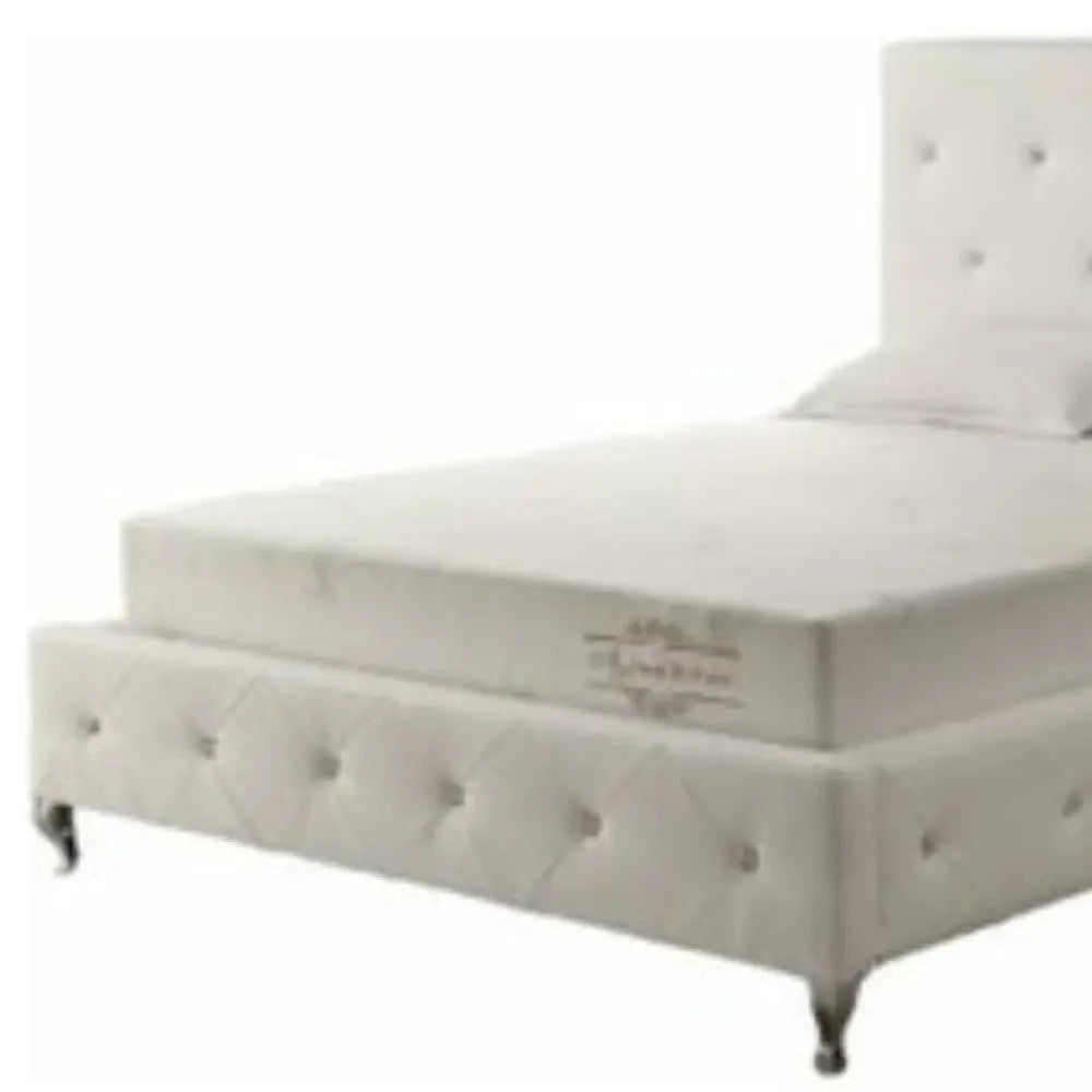6" White Full Aloe Vera Infused Memory Foam Mattress Homeroots Bed & Bath