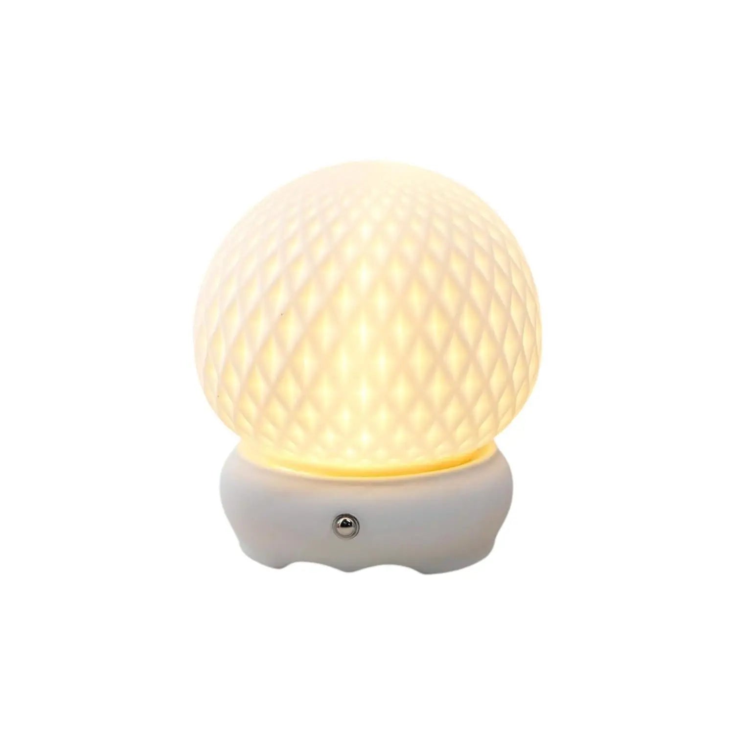 6" White Globe Desk Lamp With Globe Shade Homeroots Lighting