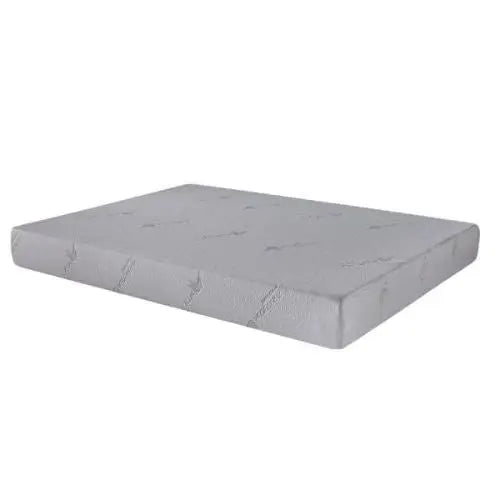 6" White Twin Aloe Vera Infused Memory Foam Mattress Homeroots Bed & Bath