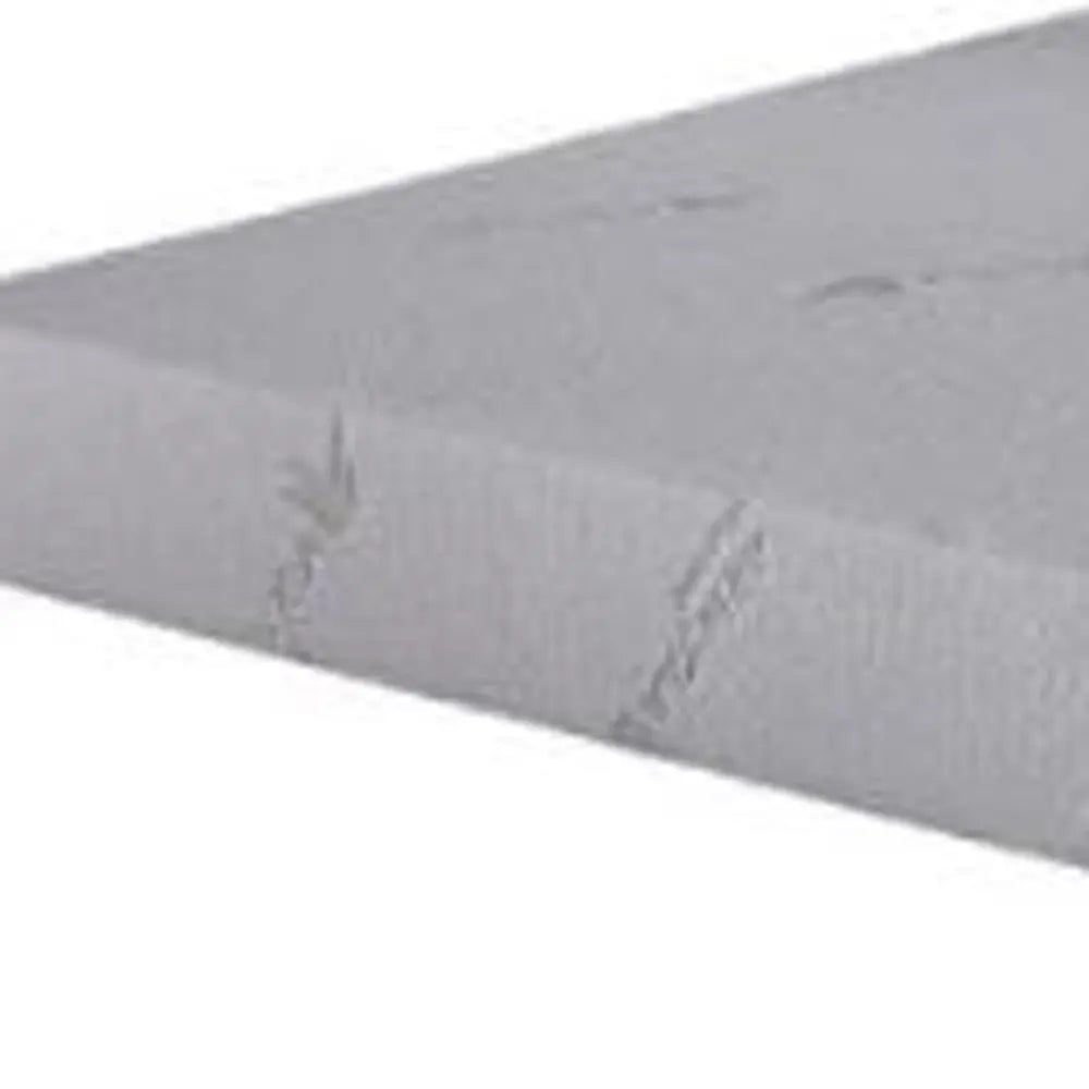 6" White Twin Aloe Vera Infused Memory Foam Mattress Homeroots Bed & Bath