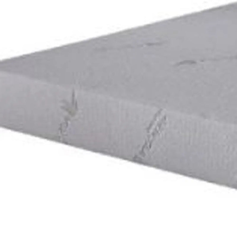 6" White Twin Aloe Vera Infused Memory Foam Mattress Homeroots Bed & Bath