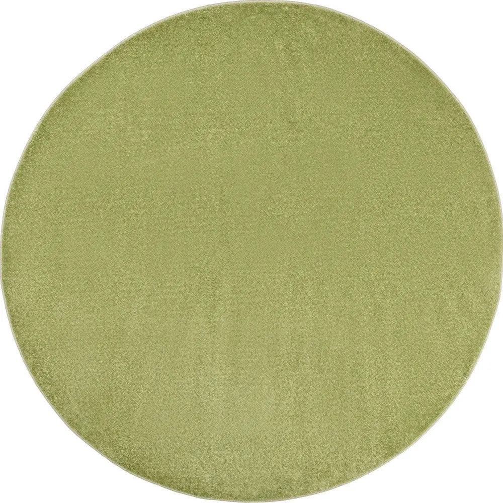 6' X 6' Green Round Indoor Outdoor Area Rug - GreatEagleInc