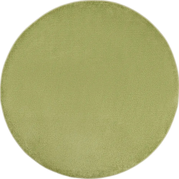 6' X 6' Green Round Indoor Outdoor Area Rug - GreatEagleInc