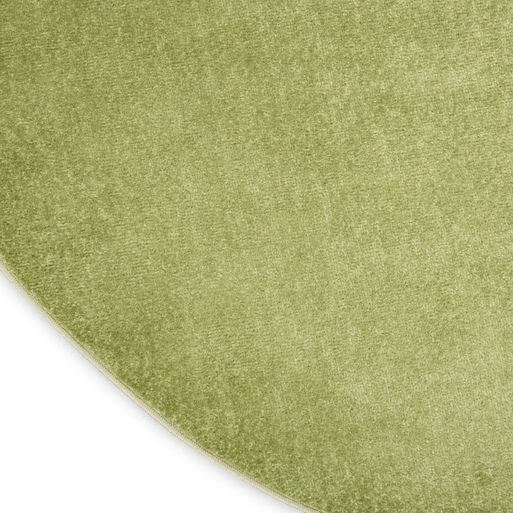 6' X 6' Green Round Indoor Outdoor Area Rug - GreatEagleInc