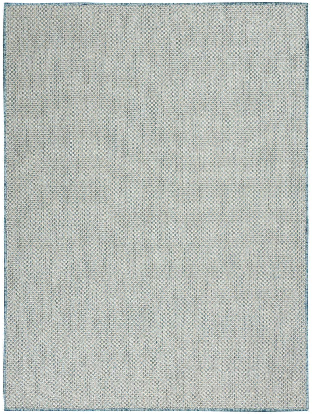 6' X 9' Aqua Geometric Power Loom Area Rug Homeroots Outdoor