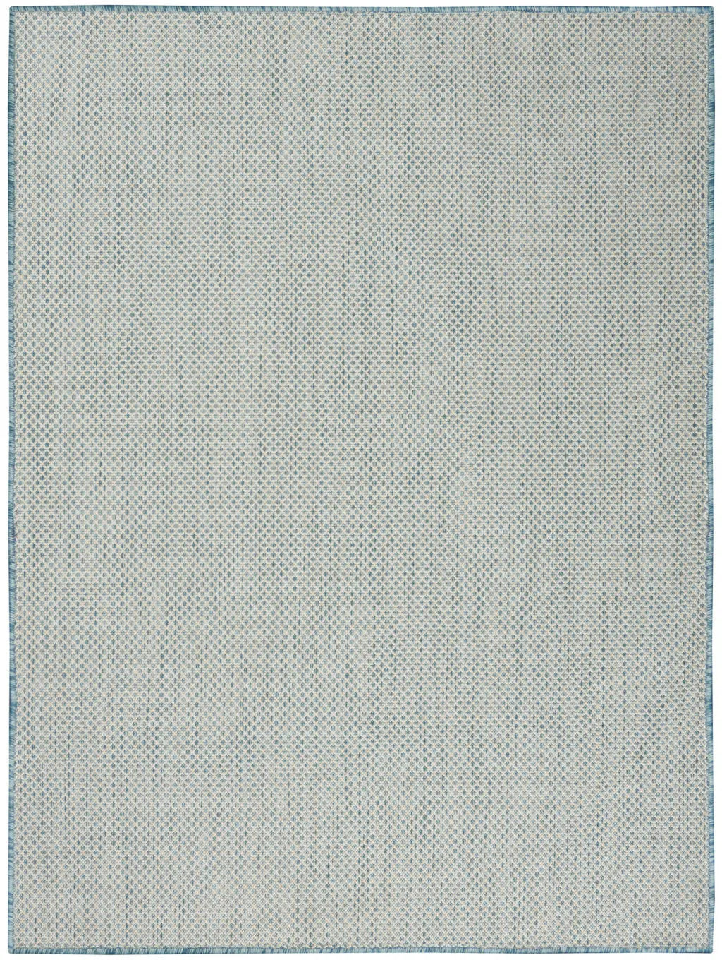 6' X 9' Aqua Geometric Power Loom Area Rug Homeroots Outdoor