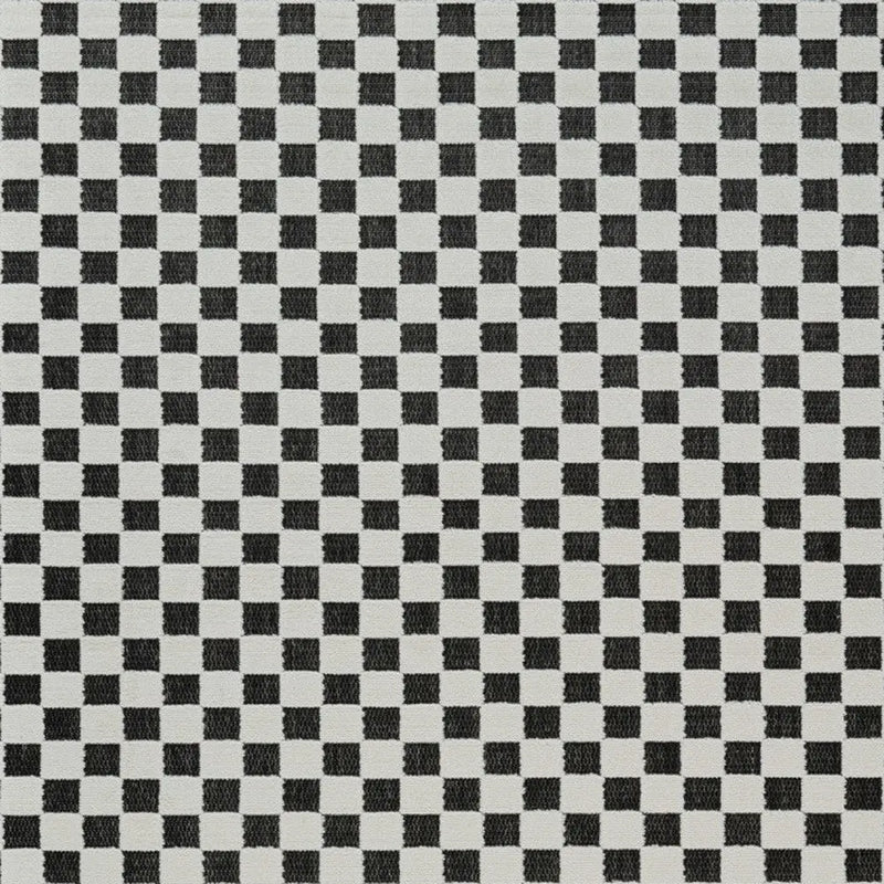 6' X 9' Black and White Geometric Distressed Indoor Outdoor Area Rug Homeroots Outdoor