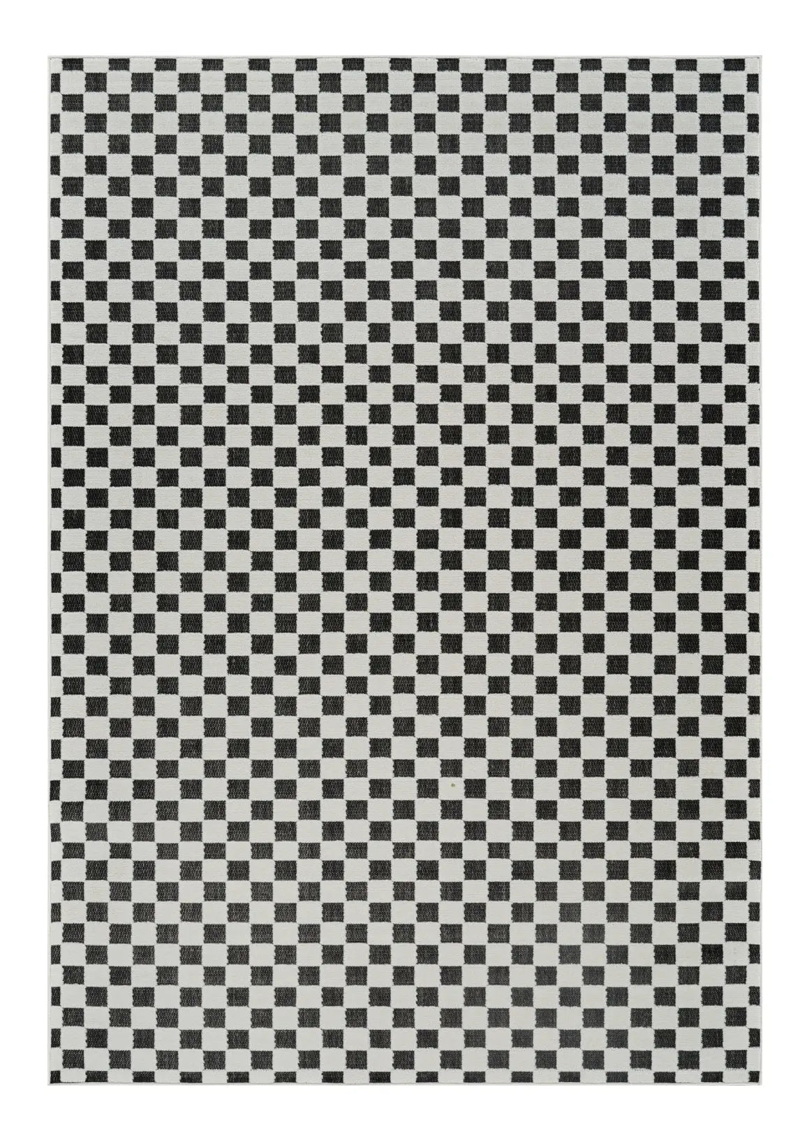 6' X 9' Black and White Geometric Distressed Indoor Outdoor Area Rug Homeroots Outdoor