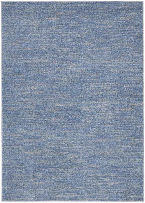 6' X 9' Blue And Gray Indoor Outdoor Area Rug - GreatEagleInc