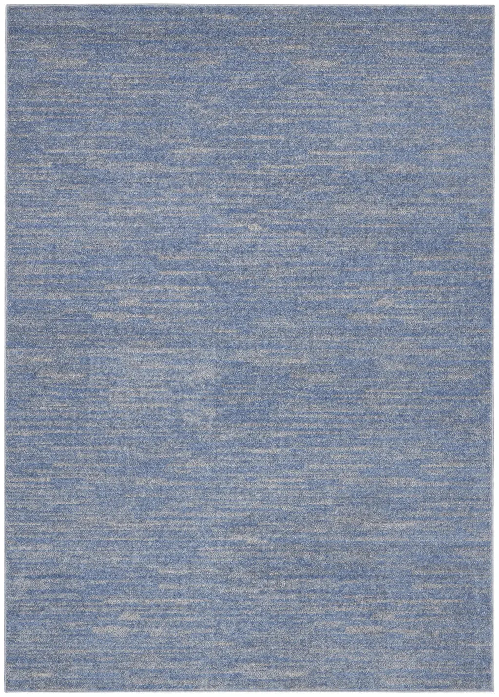 6' X 9' Blue And Gray Indoor Outdoor Area Rug - GreatEagleInc
