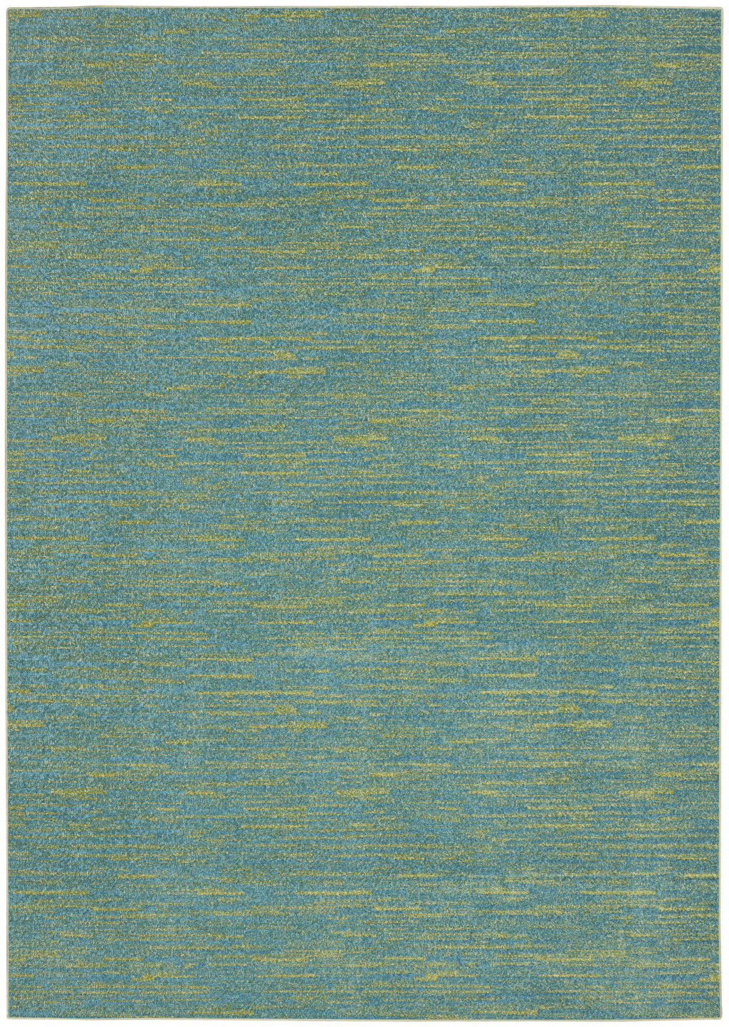 6' X 9' Blue And Green Indoor Outdoor Area Rug - GreatEagleInc