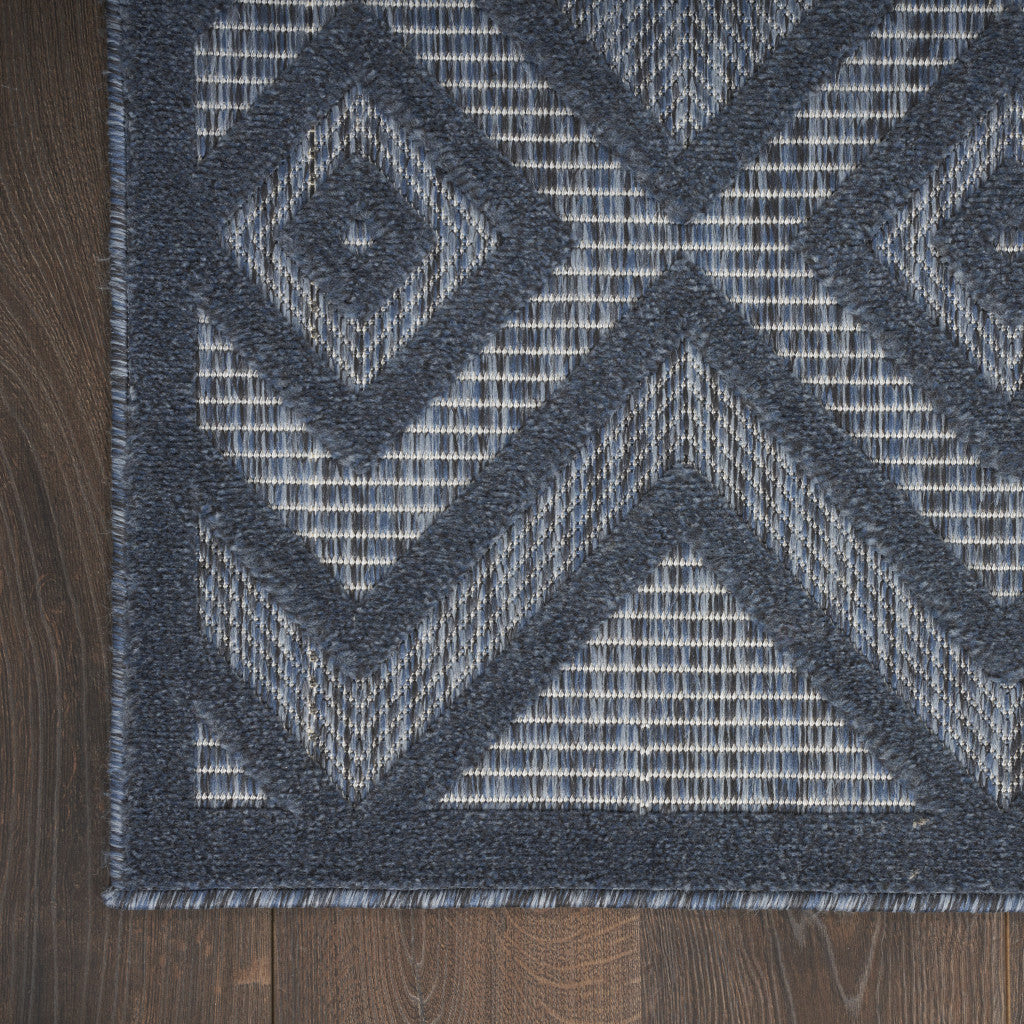 6' X 9' Blue Indoor Outdoor Area Rug - GreatEagleInc