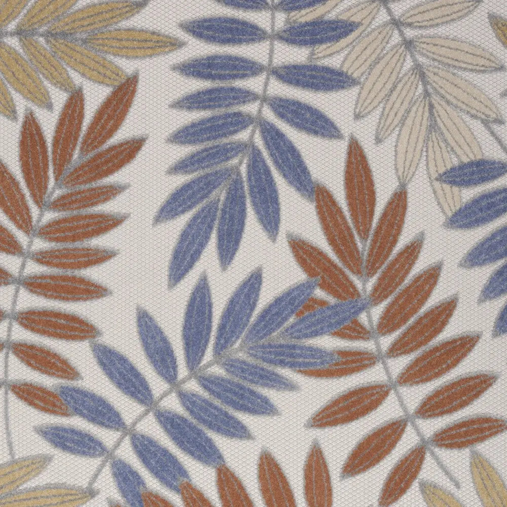 6' X 9' Blue Indoor Outdoor Area Rug Homeroots Outdoor