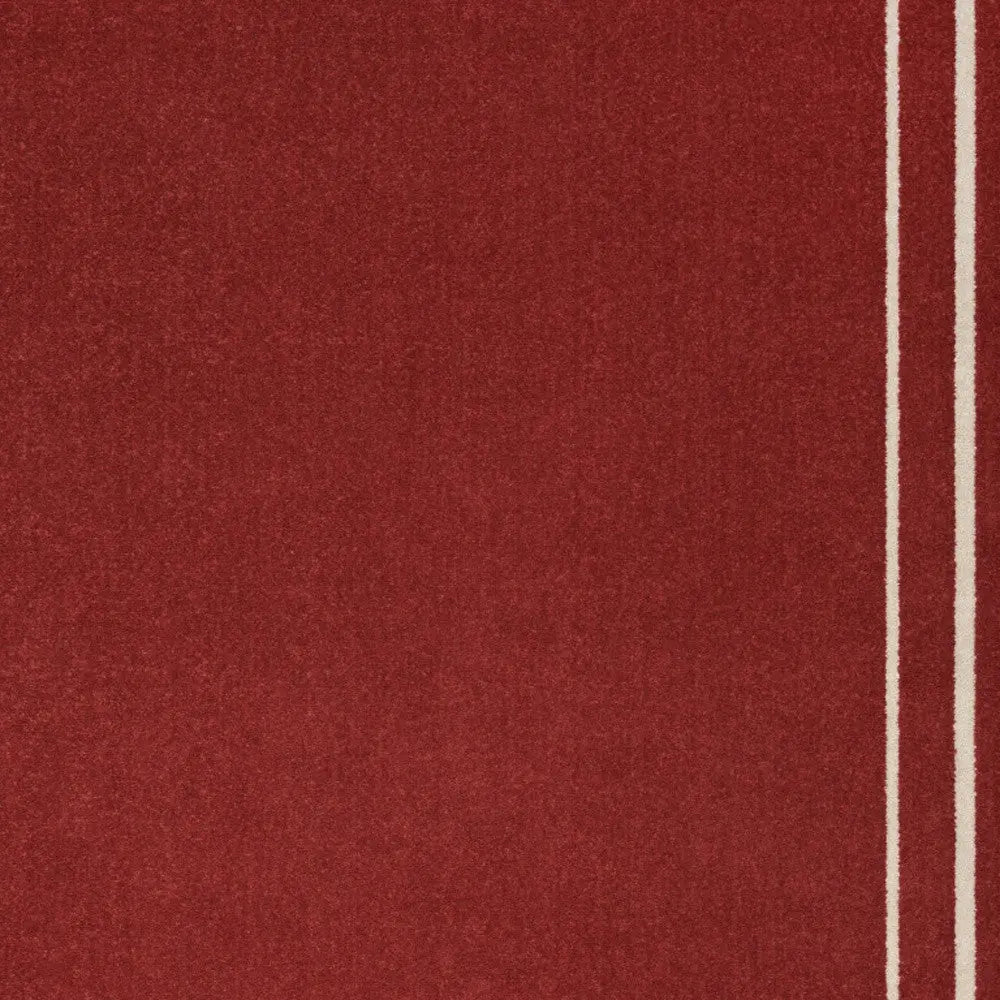 6' X 9' Brick Red And Ivory Indoor Outdoor Area Rug Homeroots Outdoor