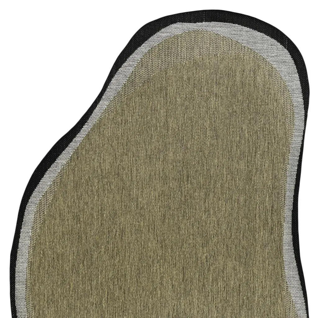 6' X 9' Brown And Black Abstract Indoor Outdoor Area Rug Homeroots Outdoor