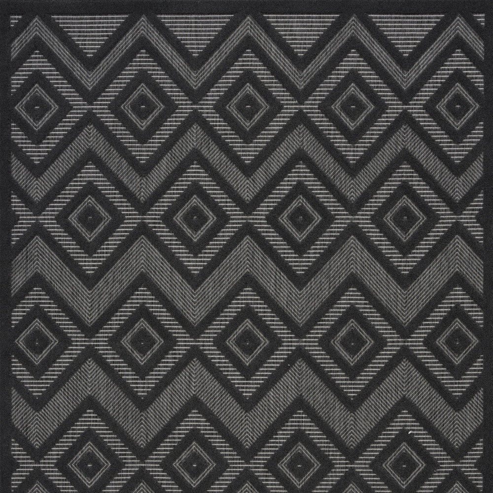 6' X 9' Charcoal Indoor Outdoor Area Rug - GreatEagleInc