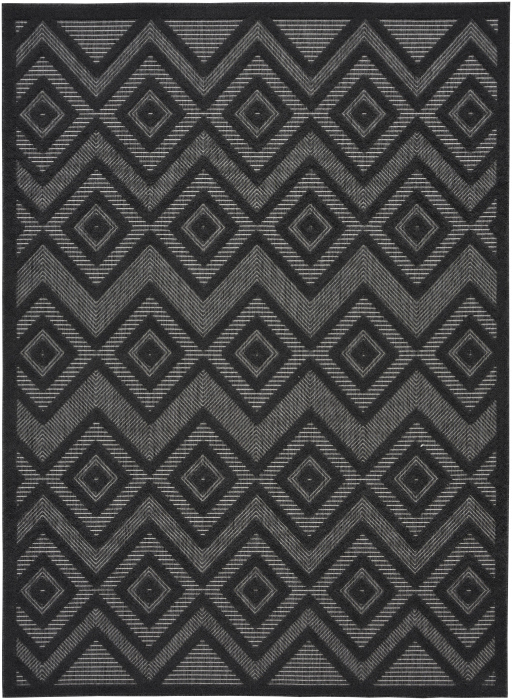 6' X 9' Charcoal Indoor Outdoor Area Rug - GreatEagleInc