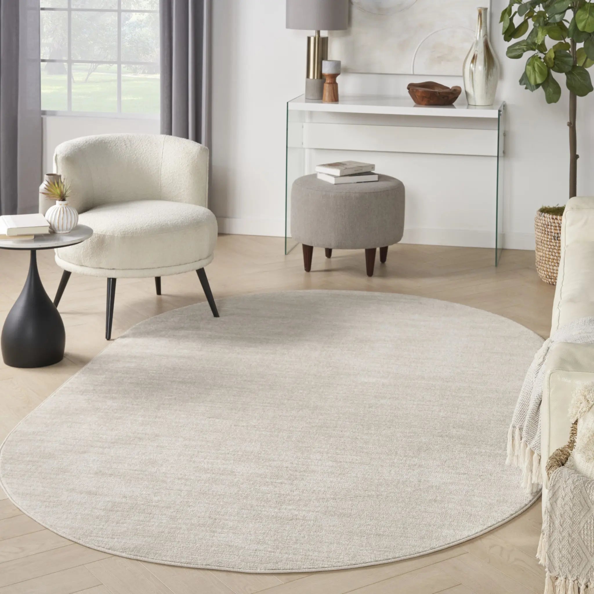 6' X 9' Cream Indoor Outdoor Area Rug Homeroots Outdoor